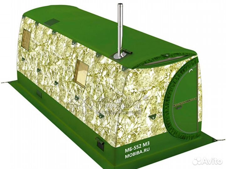 Отапливаемая зимняя палатка Мобиба «мб-552 М3»