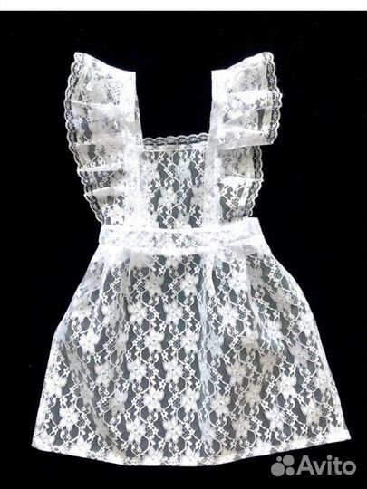 Белый школьный фартук