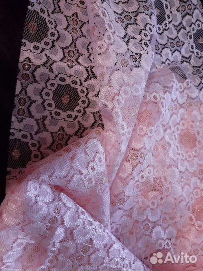 Отрез кружевной ткани винтаж 70-х. годов 145см