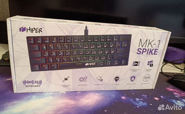 Клавиатура механическая 60% Hiper MK1 Spike