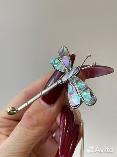 Брошь винтажная стрекоза Европа арт. Б753