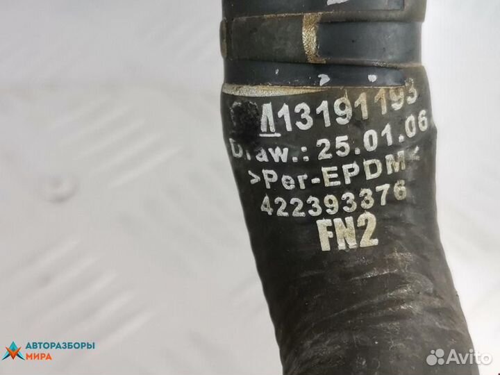 Патрубок отопителя (печки) Opel Corsa D 2009