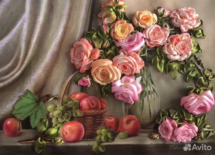 Картины лентами ручная работа