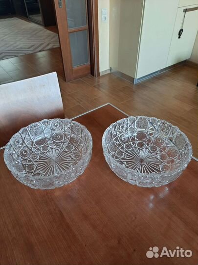 Вазы Конфетницы Салатники Гусь хрустальный