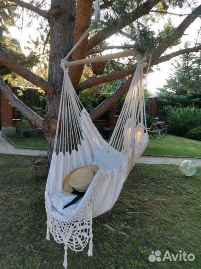 Подвесное кресло гамак макраме