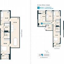 3-к. квартира, 80 м², 7/7 эт.