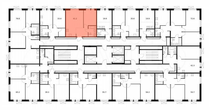 1-к. квартира, 41,2 м², 5/17 эт.