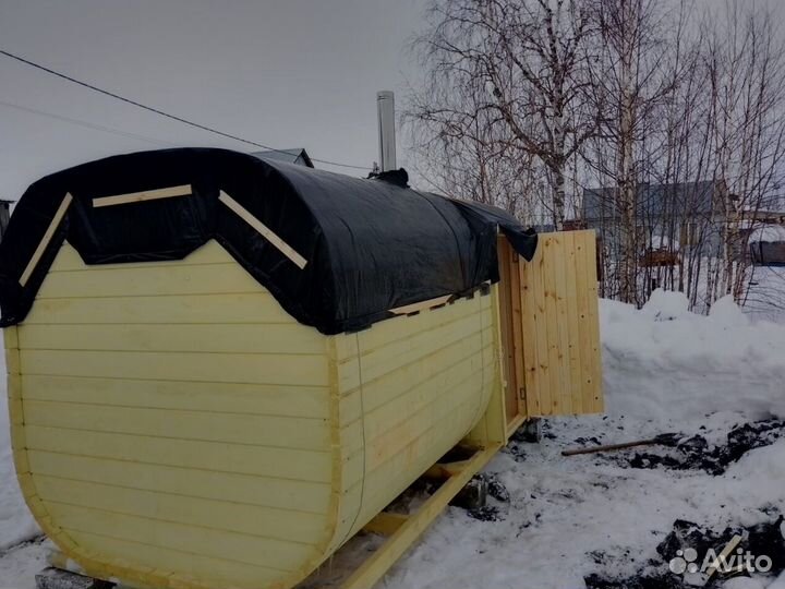 Баня бочка под ключ