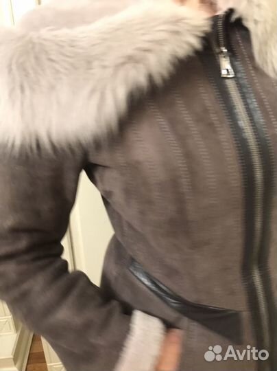 Дубленка натуральная женская 44 -46, бу