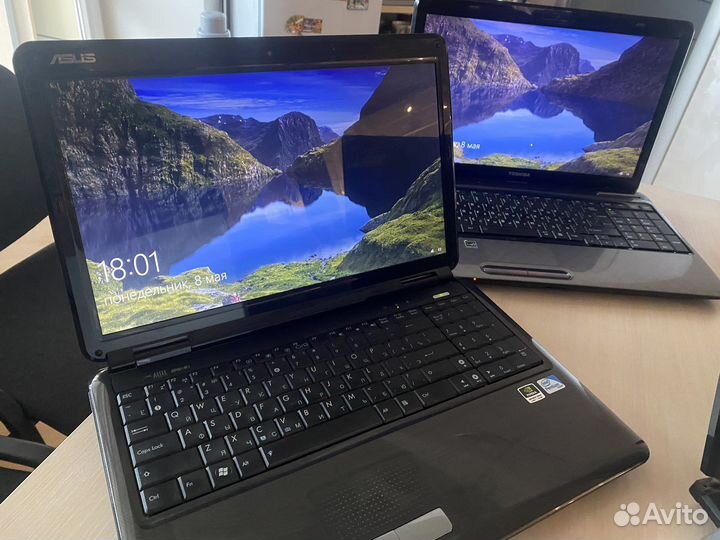 Быстрый ноут ssd120gb 4ядра2000 4gbDDR3 настроен