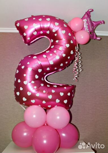 Цифру из воздушных шаров