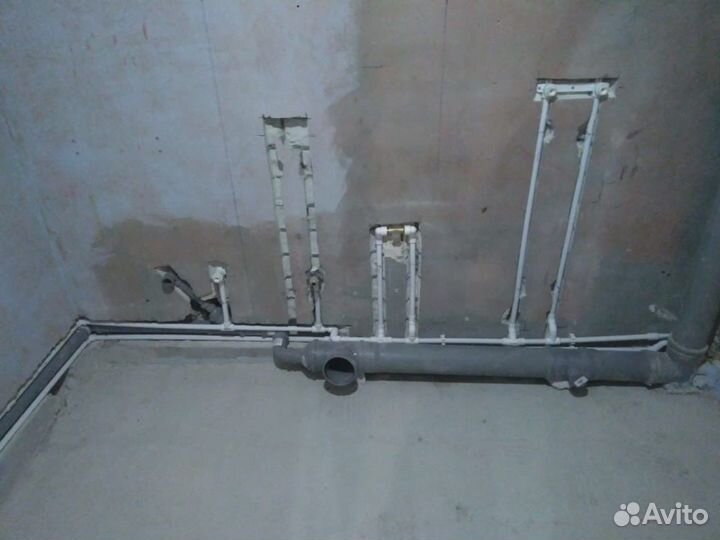 Замена труб Водопровод гвс хвс, сантехник