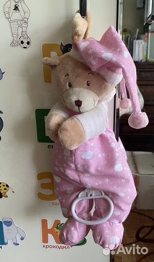 Подвесной музыкальный мишка в кроватку