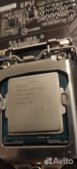 Материнская плата asus H81M-K + i3 4160 и памятью