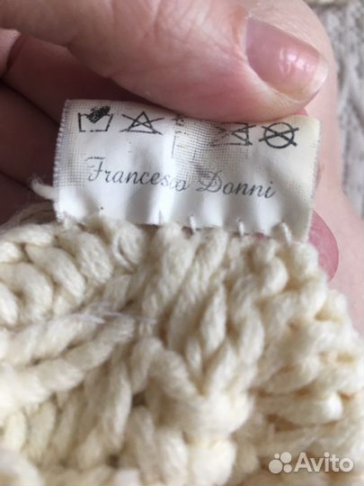 Шапка (берет) + шарф-снуд и варежки