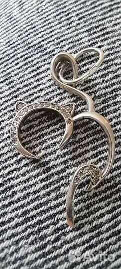 Цепочка серебро и подвеска