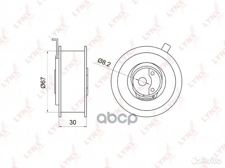 Ролик натяжной ремня грм PB1003 lynxauto