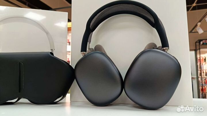 Наушники Airpods Max анимация шумоподавление 1:1