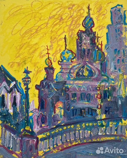 Картина маслом пейзаж Санкт-Петербург