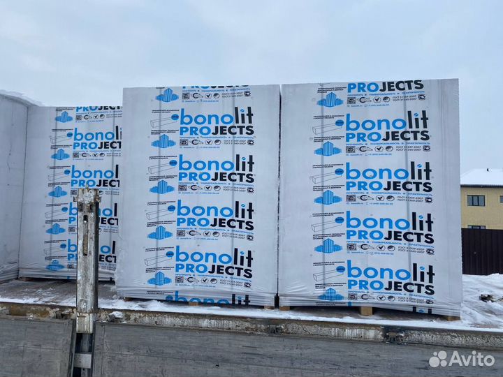 Газобетонные блоки 400 x 250 x 600 D 500