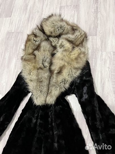 Шуба норковая с куницей Отличная