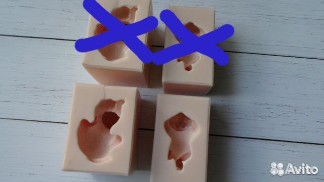 Силиконовые формы для мыла 2 шт