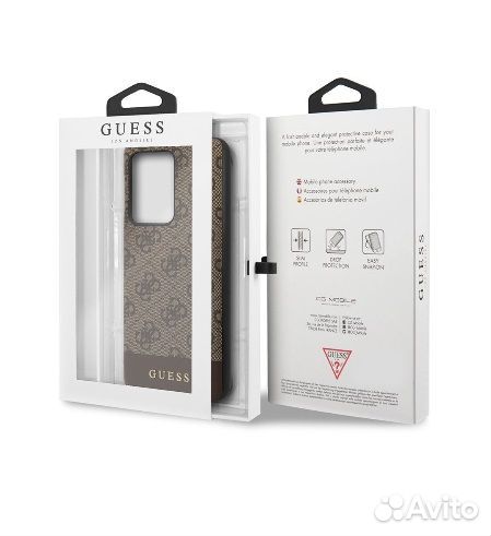 Чехол Guess для Samsung Galaxy S20 Ultra (коричн.)