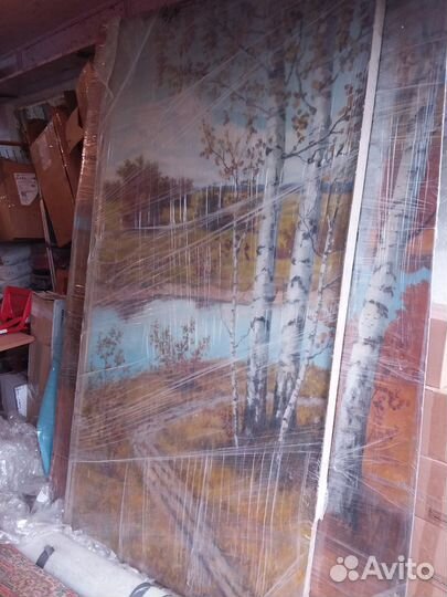 Картина маслом 1,1 на 2,2 метра. Пейзаж