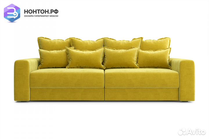 Диван тик-так Омега горчичный