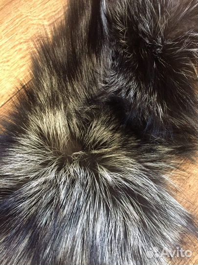 Воротник чернобурая лиса 118 см