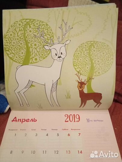 Календарь раскраска глянцевый