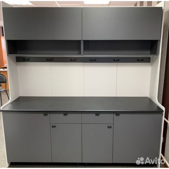 Готовый кухонный гарнитур графит 2м