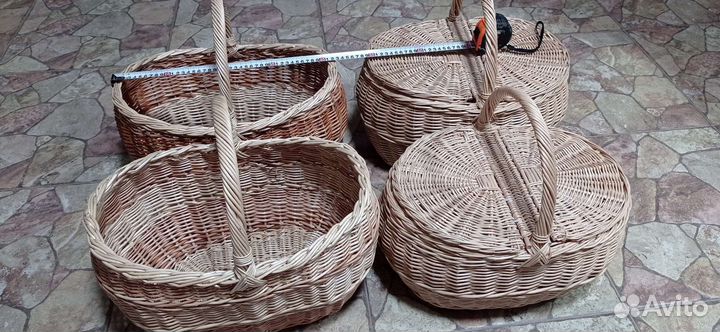 Корзины плетеные из прута ивы