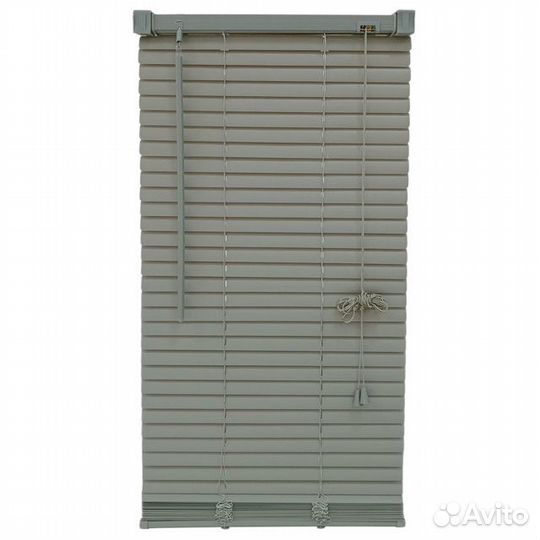 Жалюзи горизонтальные пвх 100x180см серебряные 25м