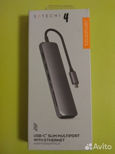 Адаптер Satechi Type-C Slim Multiport With Etherne
