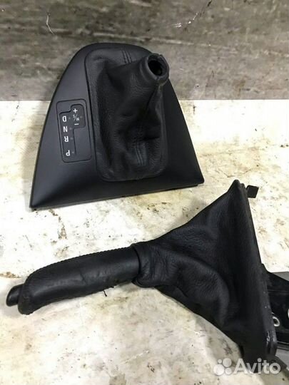 Кожух селектора АКПП, кожух ручника кожа BMW E53