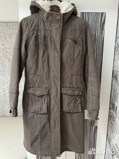 Парка женская с искусственным мехом