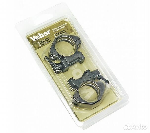 Кольца для прицела Veber E 3021 M Weaver быстросъё