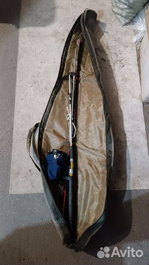 2 удочки в чехле Aquatic с японским спиннингом б/у