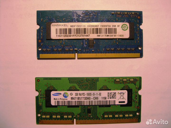 Модули памяти SO-dimm DDR3 2Gb
