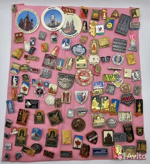 Значки СССР 100 шт (+ штук 8 в довес)