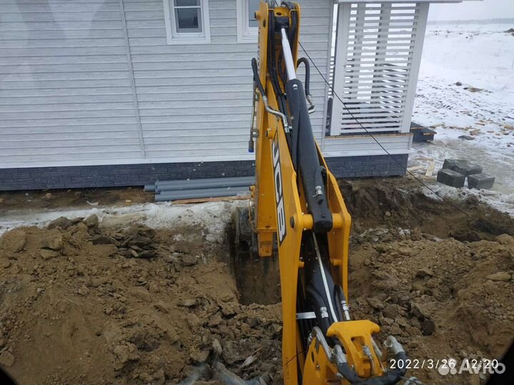 Услуги трактора экскаватора погрузчика JCB 3 cx