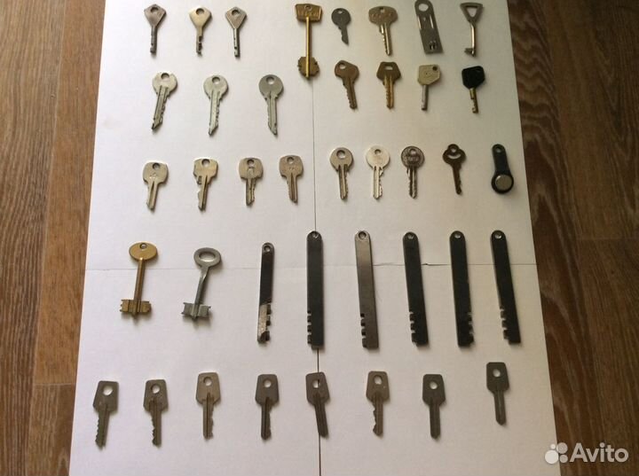 Набор разных ключей от замков