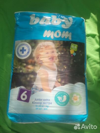 Подгузники Baby Mom 6