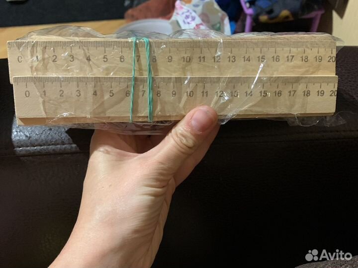 Линейка деревянная