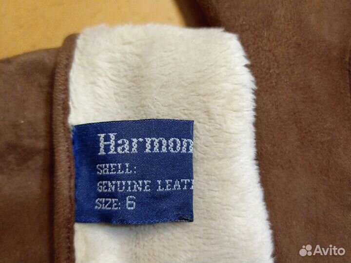 Перчатки кожаные, замша, р-р 6
