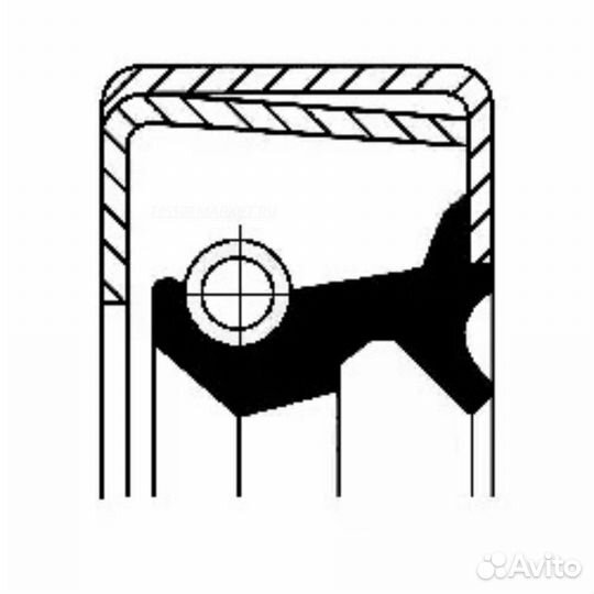 Corteco 19017545B Сальник ступицы колеса