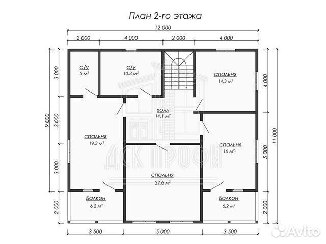 Каркасный дом под ключ 234м2 с двумя террасами