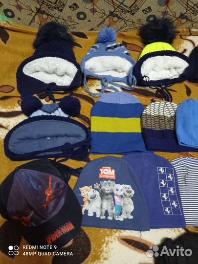 Шапки зима, деми, варежки, перчатки 0-5л