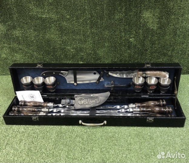 Подарочный набор шампуров в кейсе